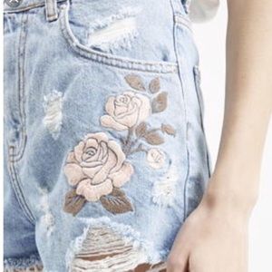 Top shop mom jean shorts